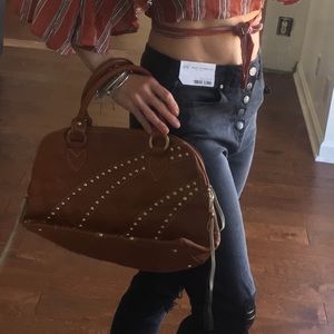 Tan leather bag